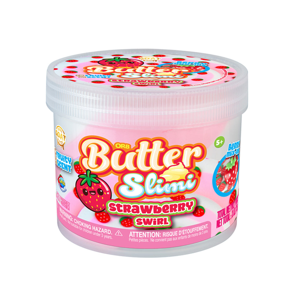 Butter Slimi Strawberry Swirl Slime