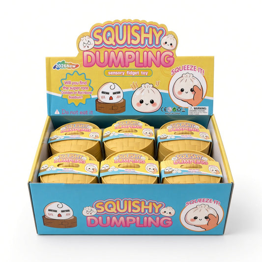 Squishy Mystery Dumpling box of 12 Dumplings Two-tone
