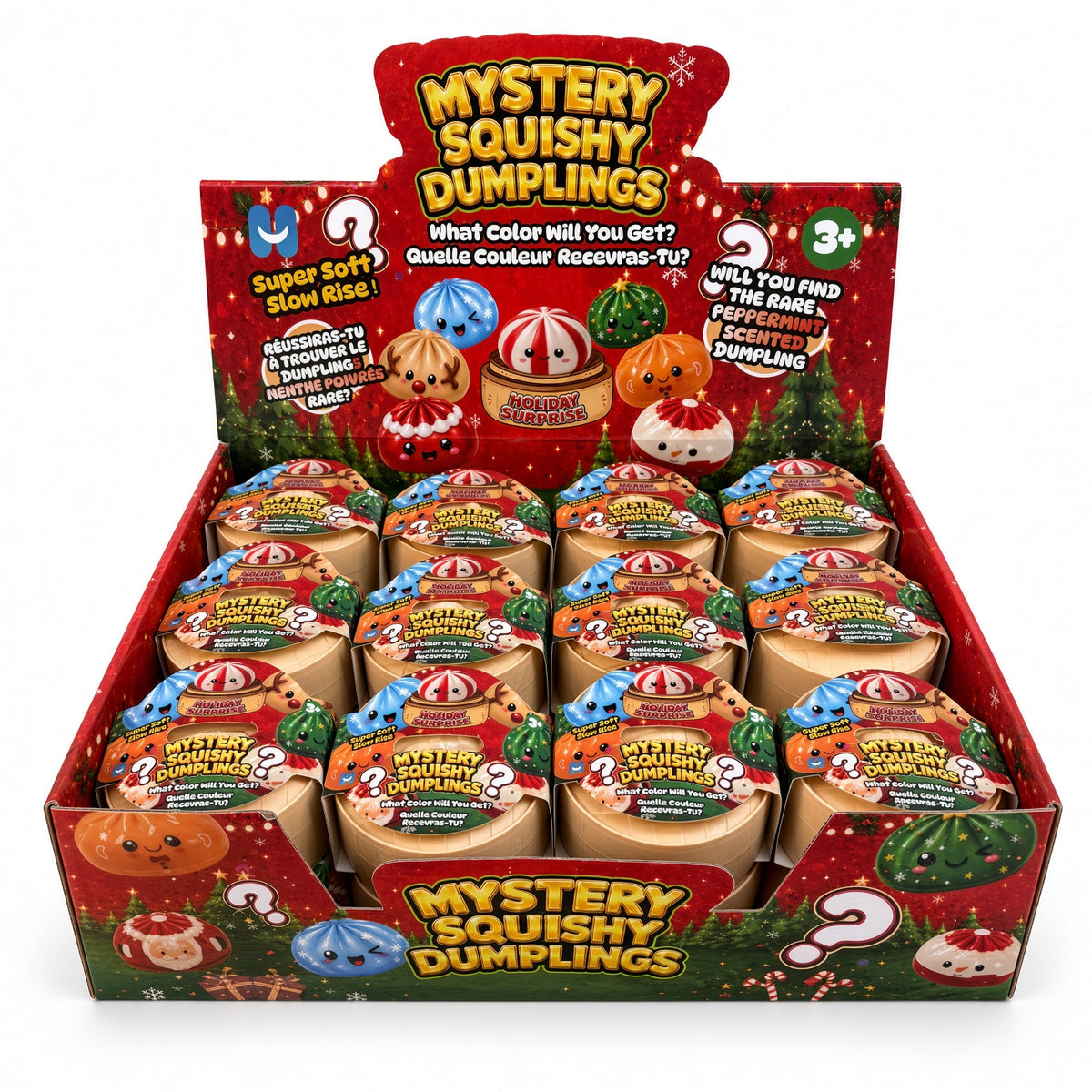 Squishy Mystery Dumpling Soft Slow Rise Holiday Surprise Christmas Edition