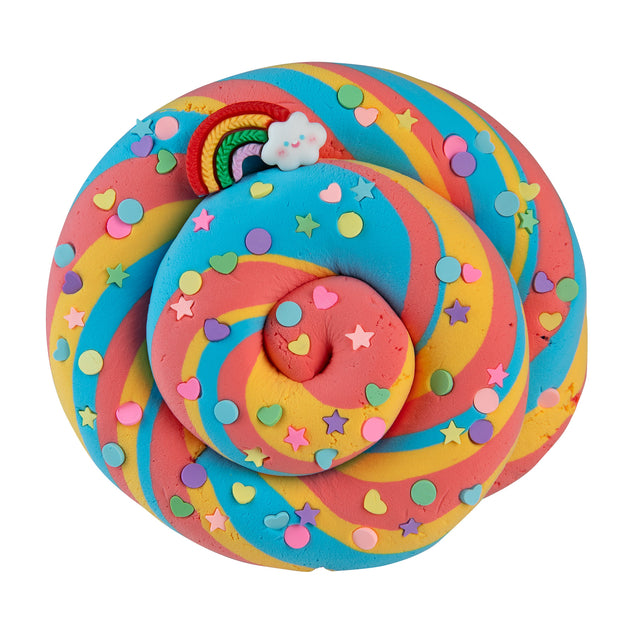 Butter Slimi Rainbow Swirl Slime