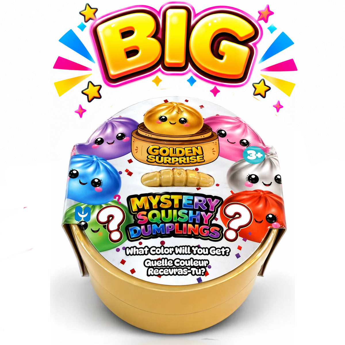 Squishy Big Mystery Dumpling Metallic 6.5 inch