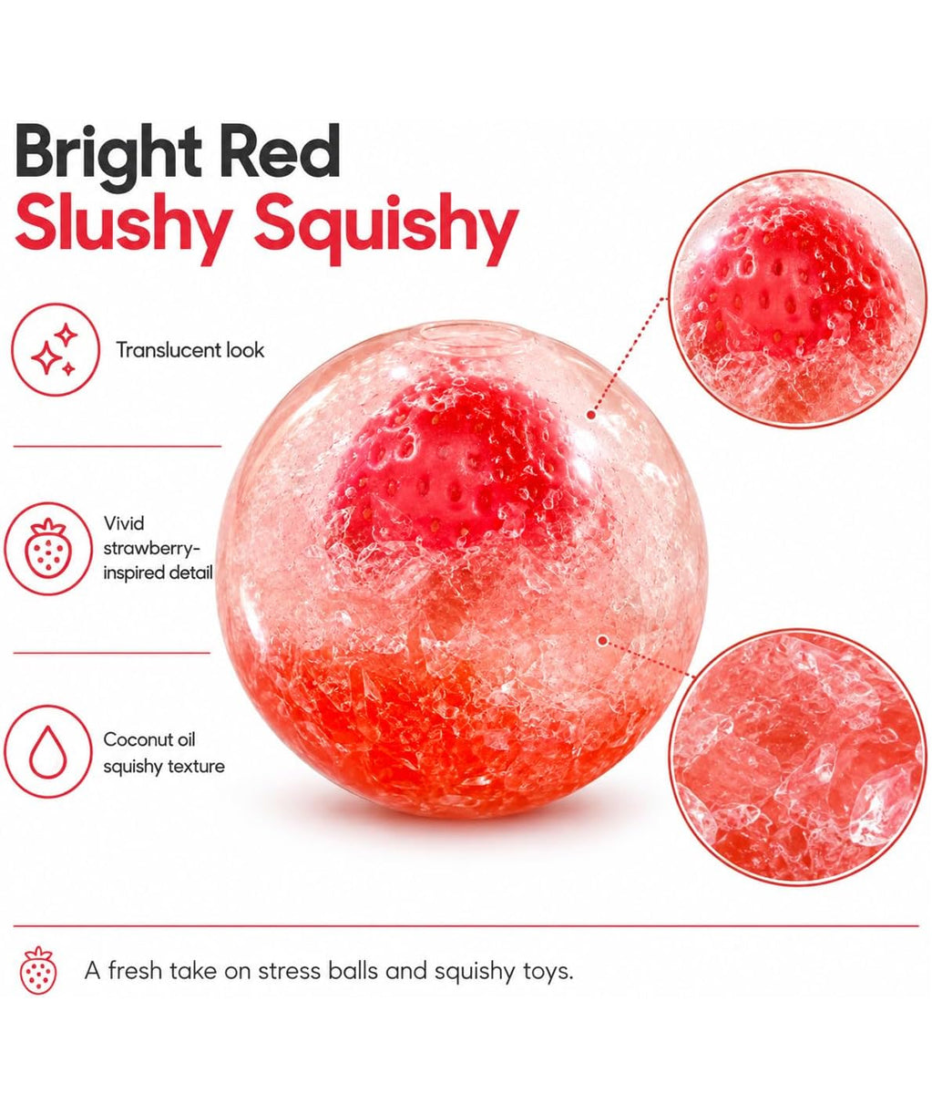 Squishy - Coconut Oil Slushy Fruit Ball (Red)