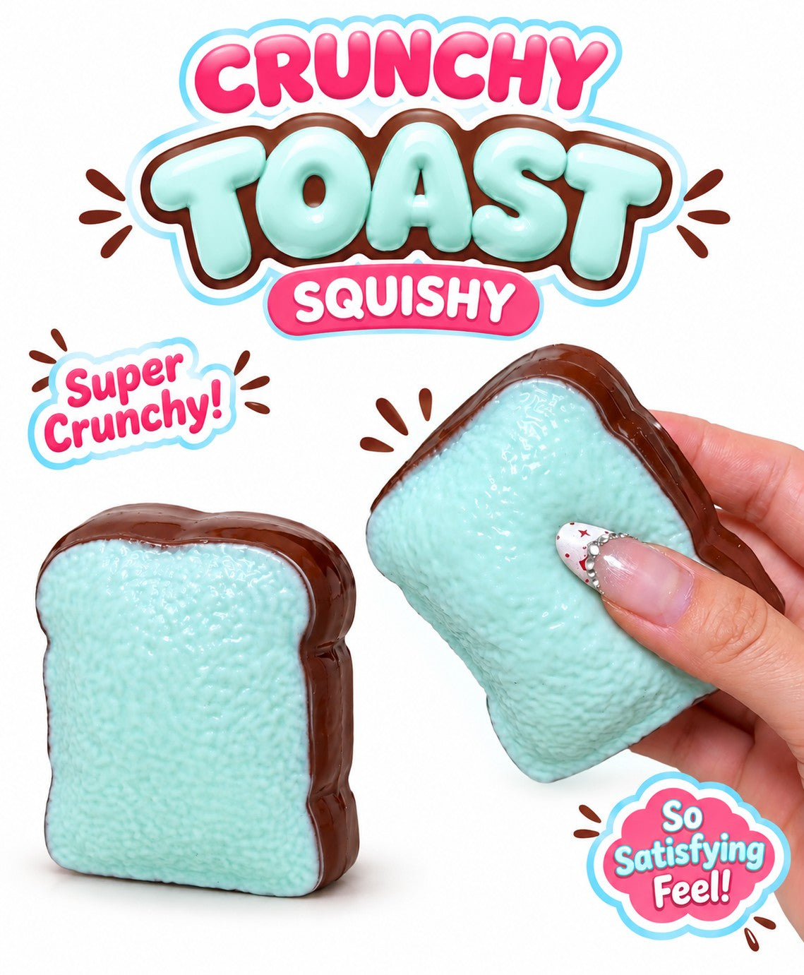 Squishy Crunchy Toast Bread (Blue)