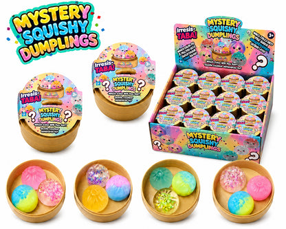 Squishy Mystery Dumpling MIni Taba Glitter Surprise Mystery Squishy 3 Pack