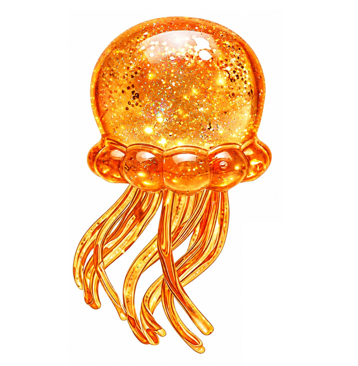 Squishy - Sugar Glitter Jellyfish Golden