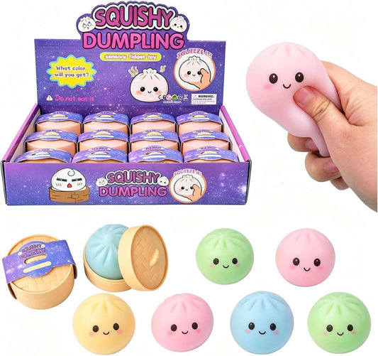 Squishy Mini Mystery Dumpling with Face 2 inch