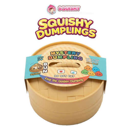 Squishy Dumpling Mystery Golden or Glitter Mystery Squishy